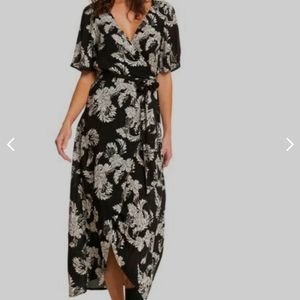 NWT Roxy keep the seas maxi wrap dress